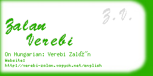 zalan verebi business card